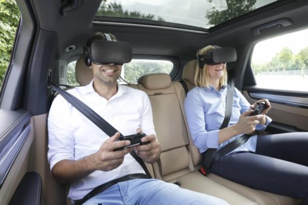 VR-Unterhaltungsangebot von Porsche und Holoride.  Foto: Auto-Medienportal.Net/Porsche